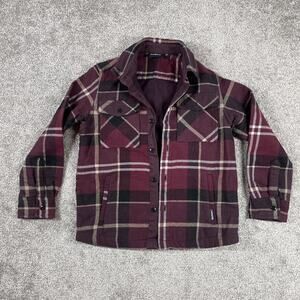Barbour Flannel Shirt Boys 8/9 Shacket Tartan Plaid Overshirt Classic Cotton